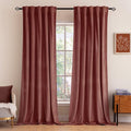 MIULEE Velvet Curtains 52x72 inches 2 Panels Dusty Rose Pink Curtains | Luxury by MIULEE