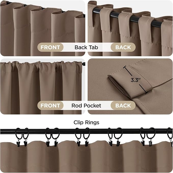 Joydeco Blackout Curtains 84 Inch Long - Image 2