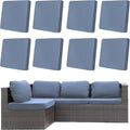 8Pcs Outdoor Cushion Covers, Elastic Patio Cushion Covers | Washable, by dreahoteztil