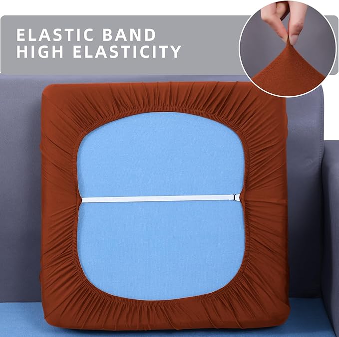 Waterproof Couch Cushion Covers, Stretch Sofa Seat Slipcovers | Stretch Fabric - Image 5