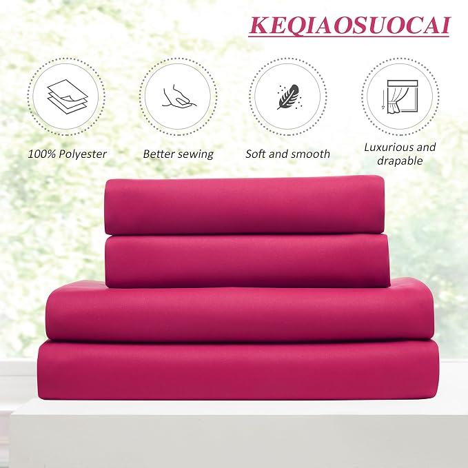 Hot Pink Drapes Room Darkening Curtains, Pinch Pleat - Image 5