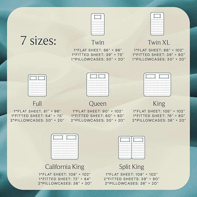 LuxClub 4 PC King Sheet Set, Breathable Luxury Bed Sheets, Deep Pockets Wrinkle Free Cooling Bed Sheets Machine Washable Hotel Bedding Silky Soft - Teal King
