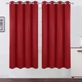 Red Blackout Curtains/52 x 72 Inch/Set of 2 Panels Room Darkening Curtains by Lemomo