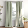 INOVADAY Sage Green Curtains 100% Blackout Curtains by INOVADAY