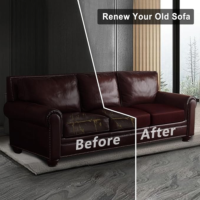 ANARACHON Leather Look Couch Cushion Covers Sofa Seat Slipcovers Sets Couches - Image 7