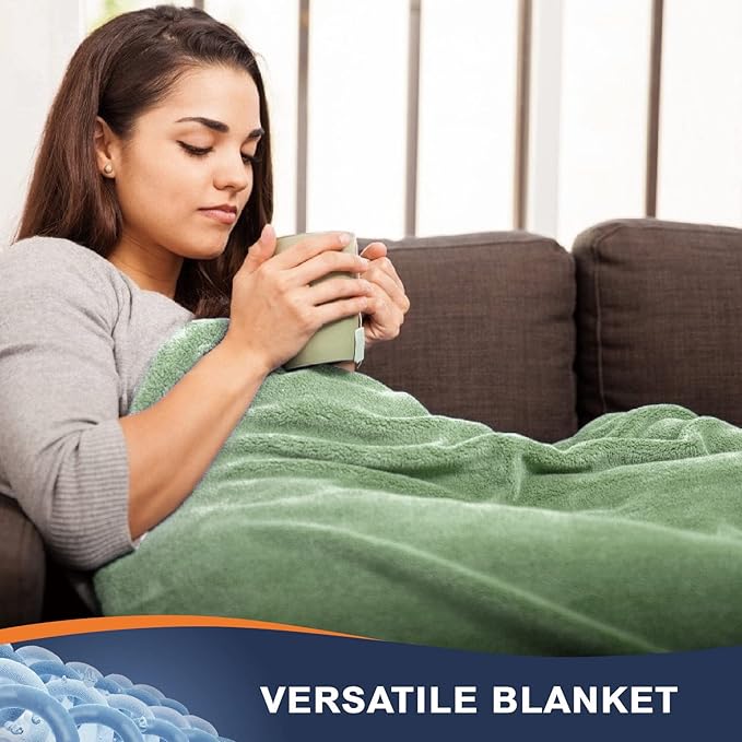 Walensee Fleece Blanket Plush Throw Fuzzy Lightweight (Throw Size 50x60 Sage Green) Super Soft Microfiber Flannel Blankets for Couch, Bed, Sofa Luxurious Warm and Cozy for All Seasons