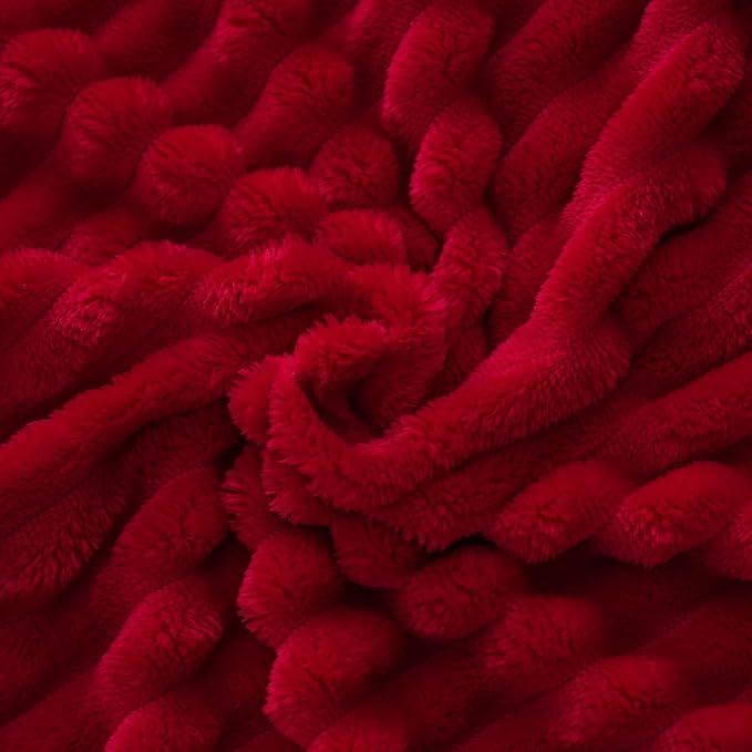 Red Fleece Throw Blanket 50”×60” - Image 4