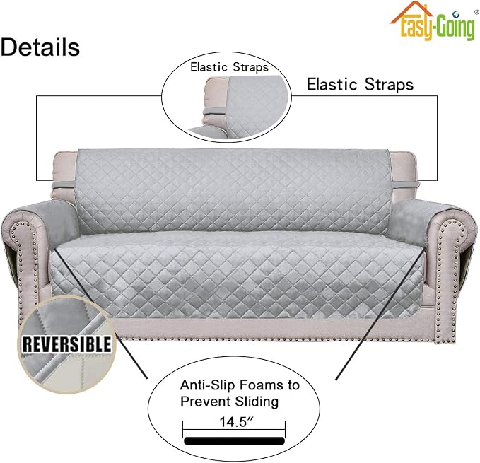 Easy-Going Reversible Oversized Couch Cover - Image 3