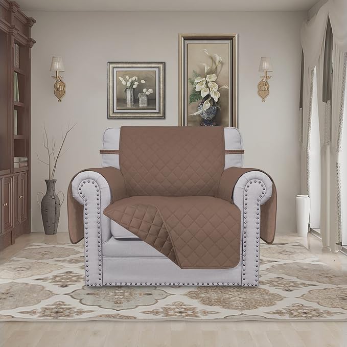 Easy-Going Reversible Couch Cover, Small Chair, Water Resistant Furniture Mat - Image 2