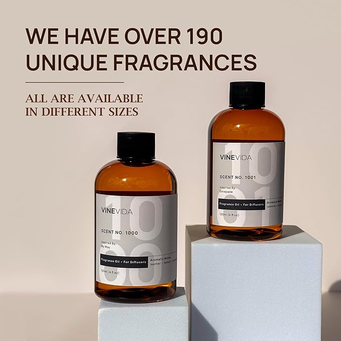 VINEVIDA [4 Fl Oz] Roasted Pine Cone Fragrance Oil for Cold Air Diffusers, Essential Oils for Diffuser Oil Refill & Air Freshener Room Spray