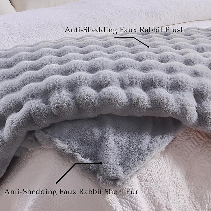 BENVWE Fluffy Faux Fur Throw Blanket - Image 4