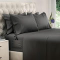 DREAMCARE Queen Sheet Set – 6 pcs Cooling Bed Sheets – up to 15” Deep Sheets Queen Size Bed Set – 2500 Supreme Collection – Extra Soft 100% Brushed Microfiber Hotel Luxury with Side Pocket – Gray