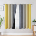 Yellow and Grey Ombre Blackout Curtains by ESTELARTEXTILER