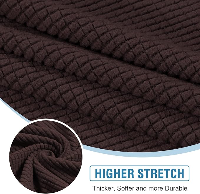 H.VERSAILTEX Sectional Couch Covers 1 Piece Chaise Slipcover L Shape Separate - Image 5