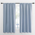 NICETOWN Blackout Curtains for Living Room, Vintage Blue, 2 Panels, 42 by 63 by NICETOWN