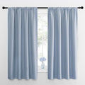 NICETOWN Window Curtains for Bedroom, Vintage Blue, 2 Panels, W42 x L48 -Inch by NICETOWN