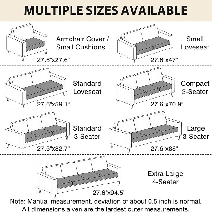 Fixwal Pet and Family Friendly Couch Covers, Washable Non-Slip Dog Mat - Image 7