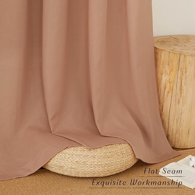 NICETOWN Thick Linen Textured Curtains - Image 7
