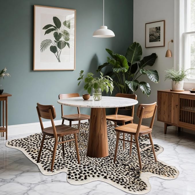 Huichenxing2021FURSTORE Leopard Rug Cheetah Print Rugs - Image 5