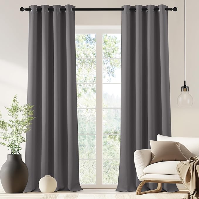 NICETOWN Blackout Doorway Curtain 90 inch Length by NICETOWN