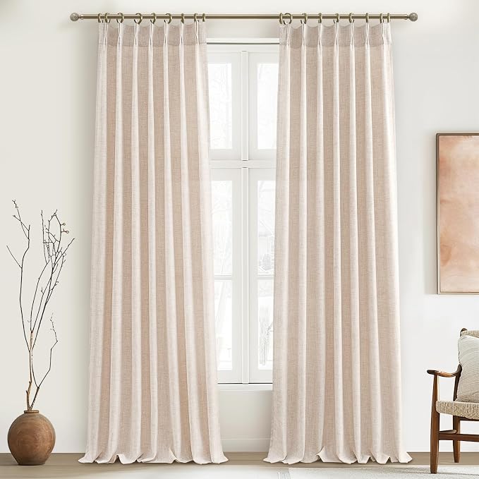 PleatedDrapes Drop Cloth Farm House Tall Curtains by PleatedDrapes