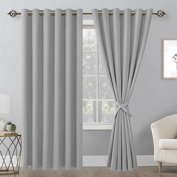 Blackout Curtains for Bedroom, 70 x 84 Inch, 2 Panels | Thermal Insulated & - Image 8