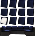 12Pcs Patio Cushion Covers, Outdoor Stretch Cushion Covers, Washable | Stretch by Unknown