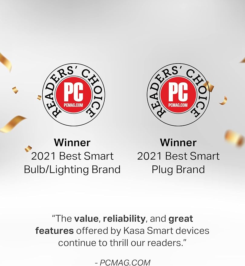 Kasa Outdoor Smart Dimmer Plug, IP64 Plug- in Dimmer for Outdoor String Lights, Compatible with Alexa, Google Assistant & SmartThings, Long Wi-Fi Range 2.4Ghz, No Hub Required, ETL Certified(KP405)