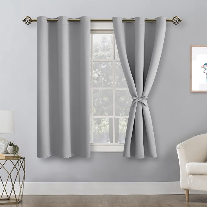 Blackout Curtains for Bedroom, 38 x 54 Inch, 2 Panels | Thermal Insulated & - Image 8