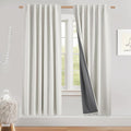 NICETOWN 100% Blackout Linen Curtains by NICETOWN