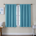 Simplebrand Ava Turquoise Short Blackout Curtains by Simplebrand