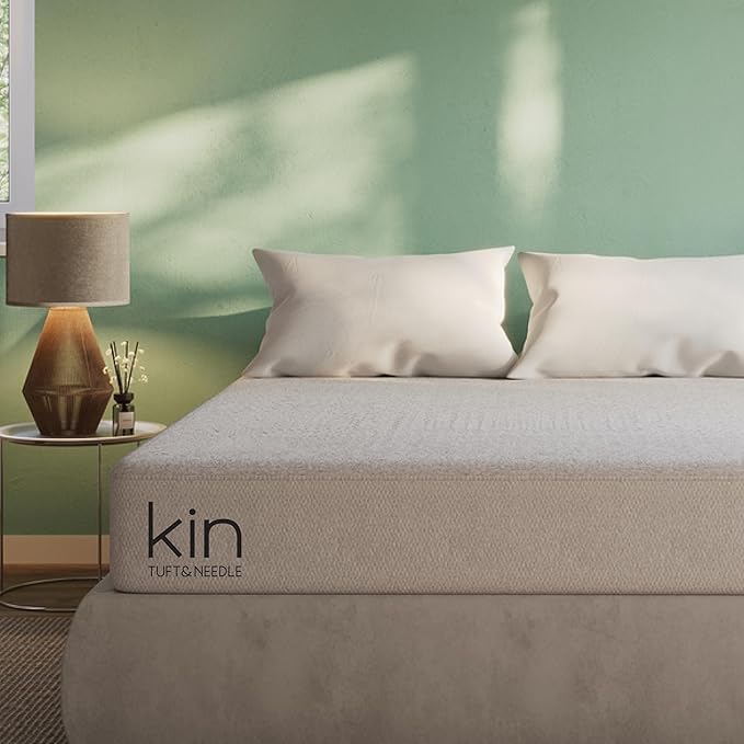 Tuft & Needle Kin Medium Plush 10" Full Hybrid Mattress, Cooling, Pressure Relief, and Individually-Wrapped Coils, 100 Night Trial, Fiberglass-Free, CertiPUR-US, 10-Year Limited Warranty