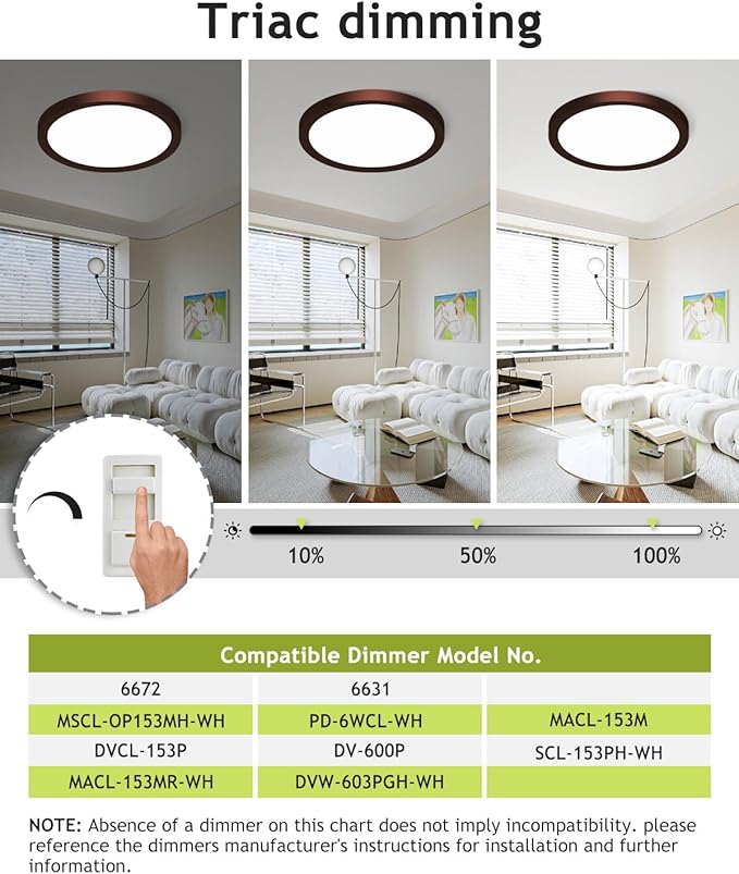 hepside 4PACK Flush Mount LED Ceiling Light Fixture Oil Rubbed Bronze, 12Inch 28W, Dimmable 3000K-4500K-6000K 3 Color Ceiling Lamp 3200LM Low Profile Ceiling Light for Kitchen Bedroom Hallway