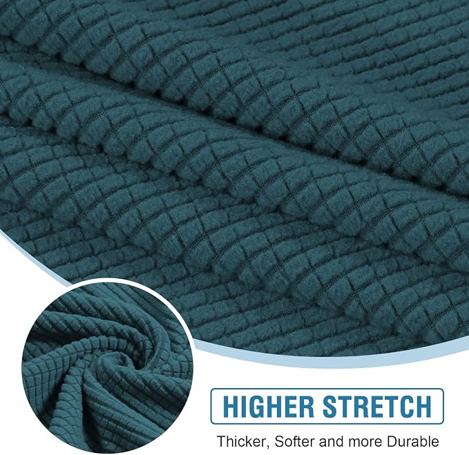 H.VERSAILTEX Sectional Couch Covers 4 Pieces Sofa Seat Cushion Covers L Shape - Image 4