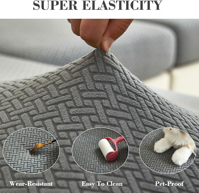 Couch Covers for 3 Cushion Sofa Pet Friendly Couch Cushion Covers Universal - Image 5