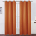 Blackout Curtains 42 x 84 inch/Orange Curtains Set of 2 Panels/Thermal by Lemomo