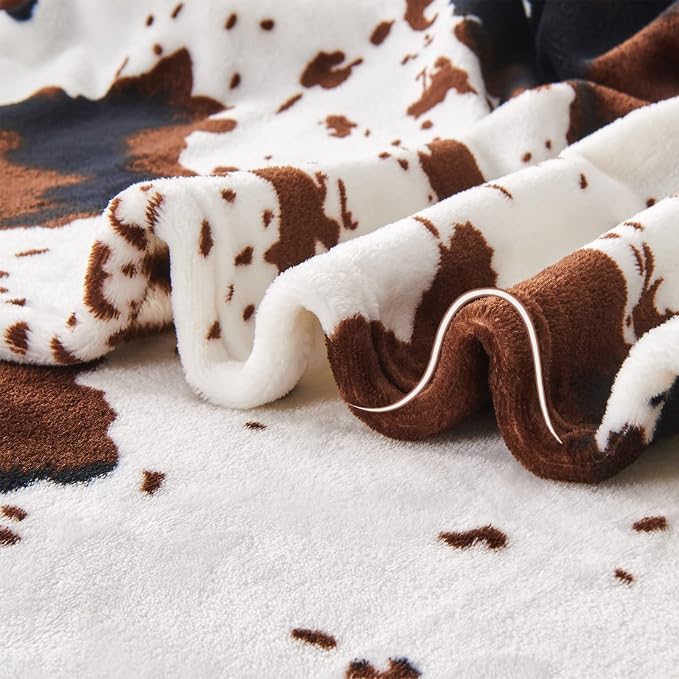 Soft Cow Print Blanket, Ultra Cozy Cow Throw Blanket - Image 3