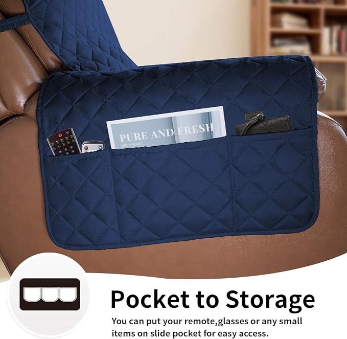 Easy-Going Reversible Couch Cover, Oversized Recliner, Water Resistant - Image 3