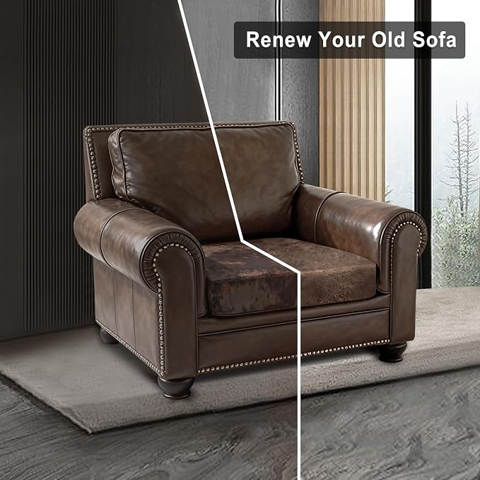 ANARACHON Leather Look Couch Cushion Covers Sofa Seat Slipcovers Sets Couches - Image 7
