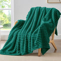 BEDELITE Ribbed Fleece Throw Blanket by BEDELITE