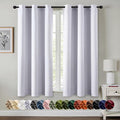 MIULEE Blackout Curtains for Bedroom 2 Panels 34x45 Inch Long Greyish White | by MIULEE