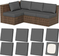 8Pcs Outdoor Cushion Covers, Stretch Patio Furniture Couch Chair Slipcovers | by VORSHAPE