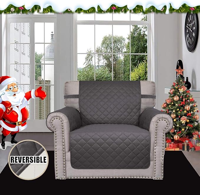 Easy-Going Reversible Couch Cover, Small Chair, Water Resistant Furniture Mat - Image 2