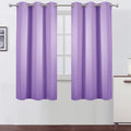 Lavender Blackout Curtains 38 x 63 Inch Length/Set of 2 Curtain Panels/Thermal by Lemomo