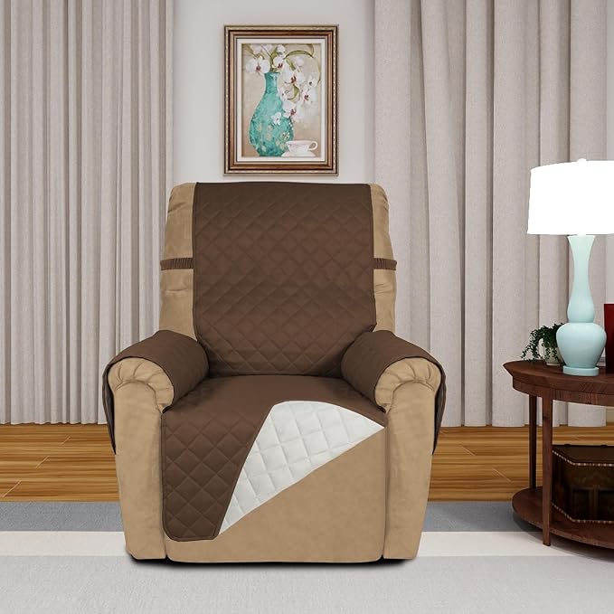 PureFit Reversible Recliner Chair Covers Couch Covers - Image 2