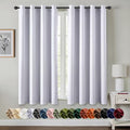 MIULEE Blackout Curtains for Bedroom 2 Panels 55x68 Inch Long Greyish White | by MIULEE