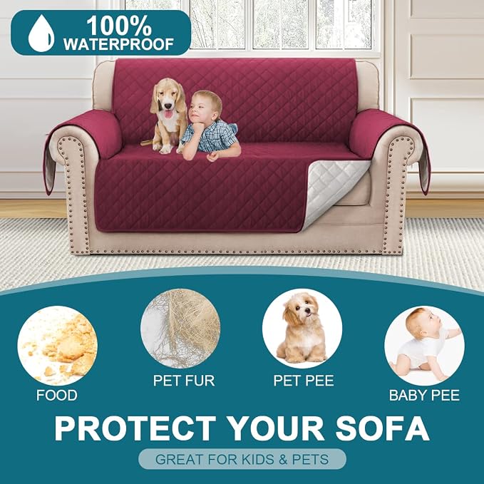 Turquoize 100% Waterproof Couch Cover Sofa Covers - Image 2