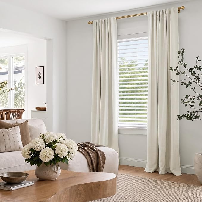 INOVADAY 100% Blackout Linen Curtains - Image 6