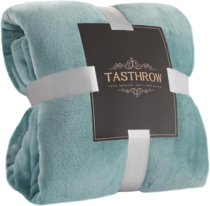 TASTHROW Large Flannel Fleece Throw Blanket, 50×70 Inch | Cozy Lightweight by TASTHROW
