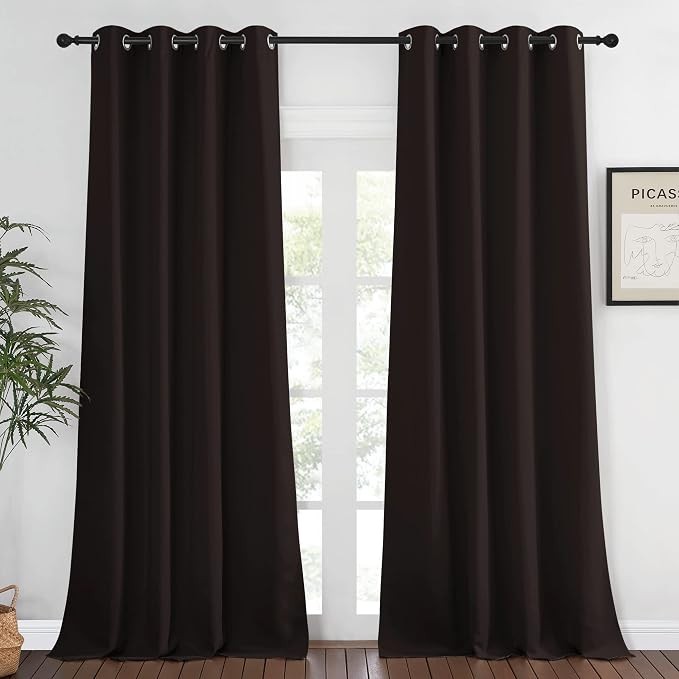 NICETOWN Bedroom Curtain Room Darkening Drapery 102 inches Length by NICETOWN